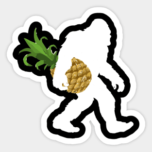 Funny BigFoot Pineapple Christmas Xmas X-Mas Design Gift Idea Sticker